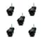 Service Caster 2 Inch Flat Black Hooded 5/16 Inch Threaded Stem Ball Caster SCC, 5PK SCC-TS01S20-POS-FB-516-5 - alternate 1